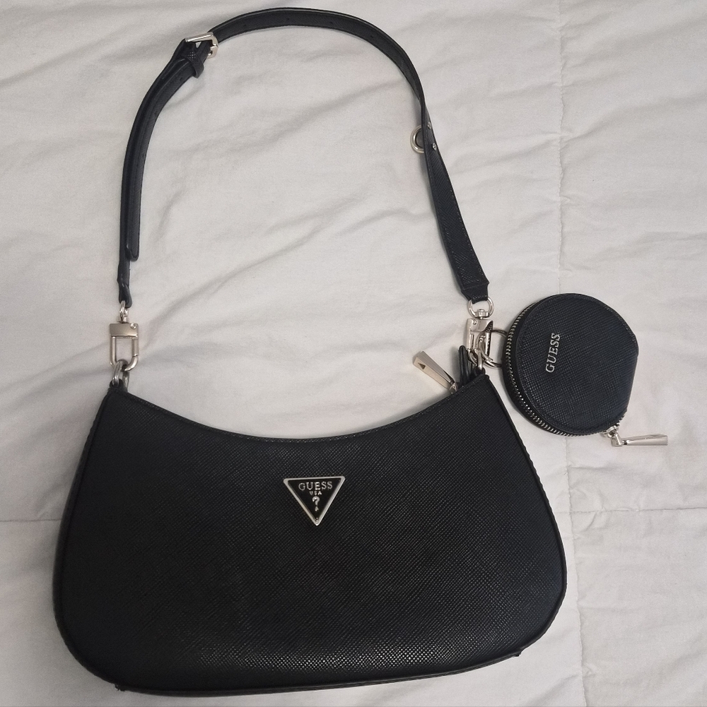 GUESS Black Women's Bag with Coin Pouch